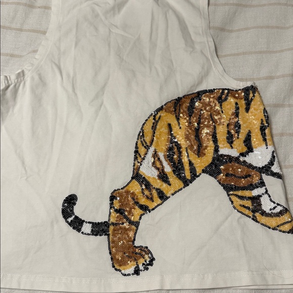 Sequin Tigers tank - Picture 2 of 2